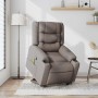 Sillón reclinable de masaje elevable tela gris taupé en Sillones | Comprar online en Foru.es