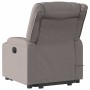 Sillón reclinable de masaje elevable tela gris taupé en Sillones | Comprar online en Foru.es