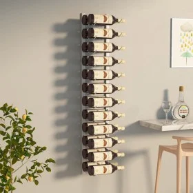 Wall wine rack for 24 white iron bottles by vidaXL, Wine racks - Ref: Foro24-340883, Price: 48,10 €, Discount: %