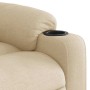 Silla de masaje reclinable de pie de tela color crema en Sillones | Comprar online en Foru.es