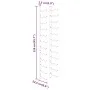 Wall wine rack for 24 white iron bottles by vidaXL, Wine racks - Ref: Foro24-340883, Price: 48,10 €, Discount: %