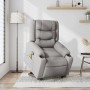 Sillón de masaje reclinable de pie de tela gris nube en Sillones | Comprar online en Foru.es