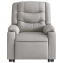 Sillón de masaje reclinable de pie de tela gris nube en Sillones | Comprar online en Foru.es