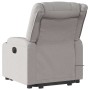 Sillón de masaje reclinable de pie de tela gris nube en Sillones | Comprar online en Foru.es