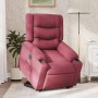 Sillón eléctrico reclinable elevable de tela rojo tinto en Sillones | Comprar online en Foru.es