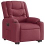 Sillón eléctrico reclinable elevable de tela rojo tinto en Sillones | Comprar online en Foru.es