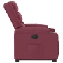 Sillón eléctrico reclinable elevable de tela rojo tinto en Sillones | Comprar online en Foru.es