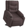 Sillón eléctrico reclinable elevable de tela marrón oscuro en Sillones | Comprar online en Foru.es
