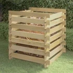Impregnated pine wood slat composter 90x90x90 cm by vidaXL, Composters - Ref: Foro24-318377, Price: 54,27 €, Discount: %
