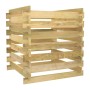 Compostador de listones madera pino impregnada 90x90x90 cm de vidaXL, Compostadores - Ref: Foro24-318377, Precio: 55,18 €, De...