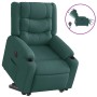 Sillón eléctrico reclinable elevable de tela verde oscuro en Sillones | Comprar online en Foru.es