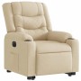 Sillón eléctrico reclinable elevable de tela color crema en Sillones | Comprar online en Foru.es