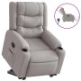 Sillón eléctrico reclinable elevable de tela gris nube en Sillones | Comprar online en Foru.es