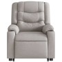 Sillón eléctrico reclinable elevable de tela gris nube en Sillones | Comprar online en Foru.es