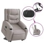 Sillón eléctrico reclinable elevable de tela gris nube en Sillones | Comprar online en Foru.es