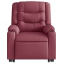 Sillón de masaje eléctrico reclinable elevable tela rojo tinto en Sillones | Comprar online en Foru.es