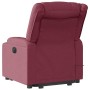 Sillón de masaje eléctrico reclinable elevable tela rojo tinto en Sillones | Comprar online en Foru.es