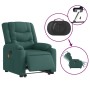 Sillón masaje eléctrico reclinable elevable tela verde oscuro en Sillones | Comprar online en Foru.es