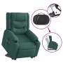 Sillón masaje eléctrico reclinable elevable tela verde oscuro en Sillones | Comprar online en Foru.es