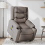 Sillón de masaje eléctrico reclinable elevable tela taupé en Sillones | Comprar online en Foru.es