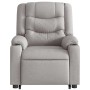 Sillón de masaje eléctrico reclinable elevable tela gris nube en Sillones | Comprar online en Foru.es