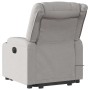 Sillón de masaje eléctrico reclinable elevable tela gris nube en Sillones | Comprar online en Foru.es