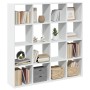 Estantería librería madera ingeniería blanca 137,5x29x137,5 cm en Librerías y estanterías | Comprar online en Foru.es
