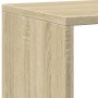 Estantería madera de ingeniería roble Sonoma 137,5x29x137,5 cm en Librerías y estanterías | Comprar online en Foru.es