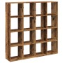 Estantería madera de ingeniería envejecida 137,5x29x137,5 cm en Librerías y estanterías | Comprar online en Foru.es
