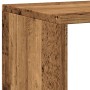Estantería madera de ingeniería envejecida 137,5x29x137,5 cm en Librerías y estanterías | Comprar online en Foru.es