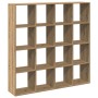 Estantería madera de ingeniería roble artisian 137,5x29x137,5cm en Librerías y estanterías | Comprar online en Foru.es