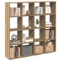 Estantería madera de ingeniería roble artisian 137,5x29x137,5cm en Librerías y estanterías | Comprar online en Foru.es
