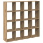 Estantería madera de ingeniería roble artisian 137,5x29x137,5cm en Librerías y estanterías | Comprar online en Foru.es