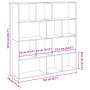 Estantería librería madera de ingeniería blanca 132x29x141,5 cm en Librerías y estanterías | Comprar online en Foru.es