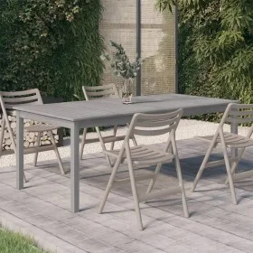 Mesa de jardín madera maciza de acacia gris 200x100x75 cm de vidaXL, Mesas de jardín - Ref: Foro24-318745, Precio: 307,51 €, ...