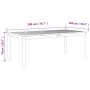 Mesa de jardín madera maciza de acacia gris 200x100x75 cm de vidaXL, Mesas de jardín - Ref: Foro24-318745, Precio: 313,50 €, ...