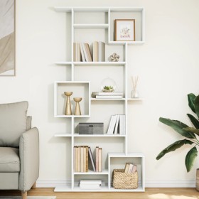 Estantería librería madera de ingeniería blanca 92x29x188 cm en Librerías y estanterías | Comprar online en Foru.es
