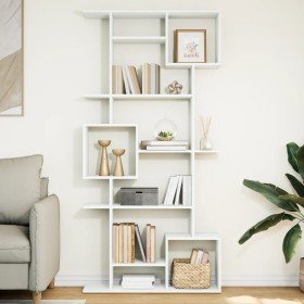 Estantería librería madera de ingeniería blanca 92x29x188 cm en Librerías y estanterías | Comprar online en Foru.es