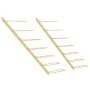 Botellero de pared para 7 botellas 2 unidades metal dorado de vidaXL, Botelleros - Ref: Foro24-340899, Precio: 64,02 €, Descu...