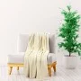 Manta de poliéster color crema 200x240 cm de vidaXL, Mantas - Ref: Foro24-136271, Precio: 33,47 €, Descuento: %