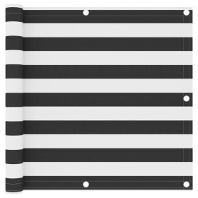 Toldo para balcón tela oxford gris antracita y blanco 90x400 cm en Sombrillas | Comprar online en Foru.es