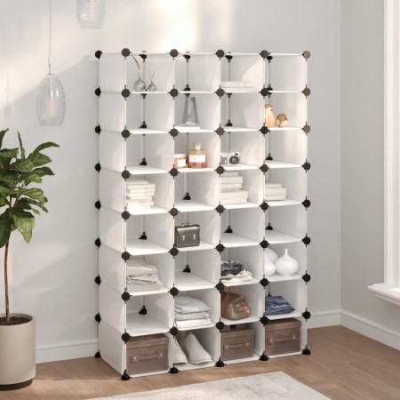 Zapatero PP transparente 93x36,5x140 cm de vidaXL, Zapateros y organizadores de calzado - Ref: Foro24-340559, Precio: 98,75 €...