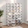 Zapatero PP transparente 93x36,5x140 cm de vidaXL, Zapateros y organizadores de calzado - Ref: Foro24-340559, Precio: 98,75 €...