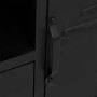 Mueble TV hierro y madera maciza de abeto negro 110x30x43 cm de vidaXL, Muebles TV - Ref: Foro24-340766, Precio: 245,28 €, De...