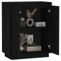 Aparador de madera maciza de pino negro 60x34x75 cm de vidaXL, Aparadores - Ref: Foro24-813349, Precio: 83,76 €, Descuento: %