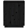 Aparador de madera maciza de pino negro 60x34x75 cm de vidaXL, Aparadores - Ref: Foro24-813349, Precio: 83,76 €, Descuento: %