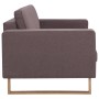 Sofá de 3 plazas de tela color gris taupe en Sofás | Comprar online en Foru.es