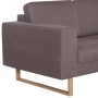 Sofá de 3 plazas de tela color gris taupe en Sofás | Comprar online en Foru.es