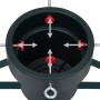 Soporte para árbol de Navidad negro 46x46x19 cm en Decoración Festiva y Estacional | Comprar online en Foru.es