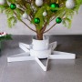Soporte para árbol de Navidad blanco 47x47x13,5 cm en Decoración Festiva y Estacional | Comprar online en Foru.es